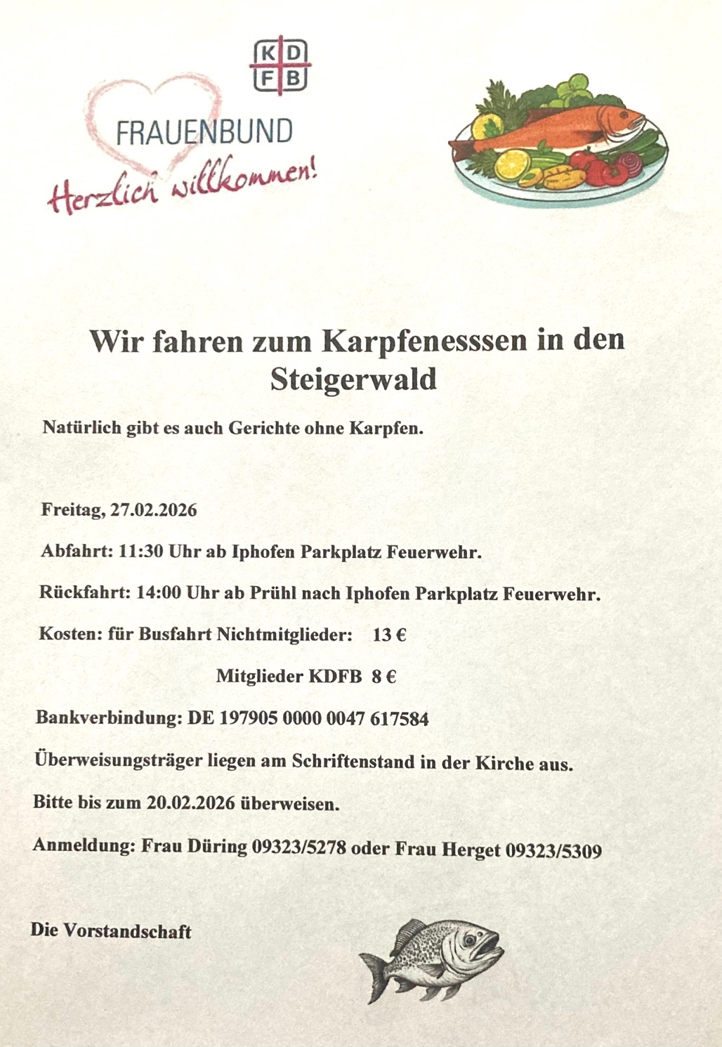 2026 Fischessen Flyer
