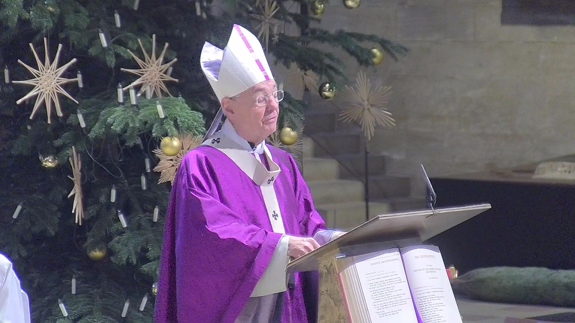 Erzbischof Schick predigt zum 4. Advent im Dom Erzbischof Schick