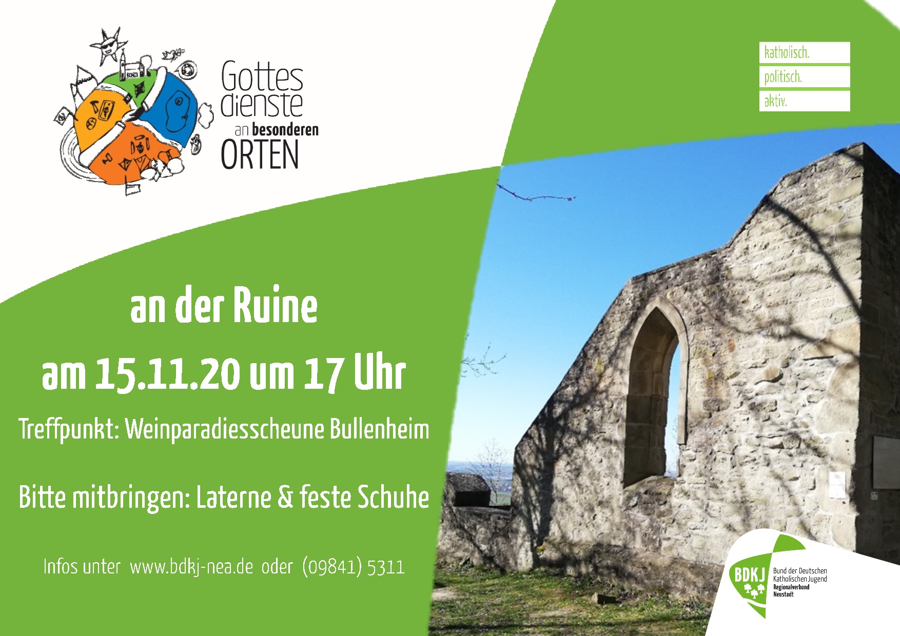 Gottesdienst an der Ruine