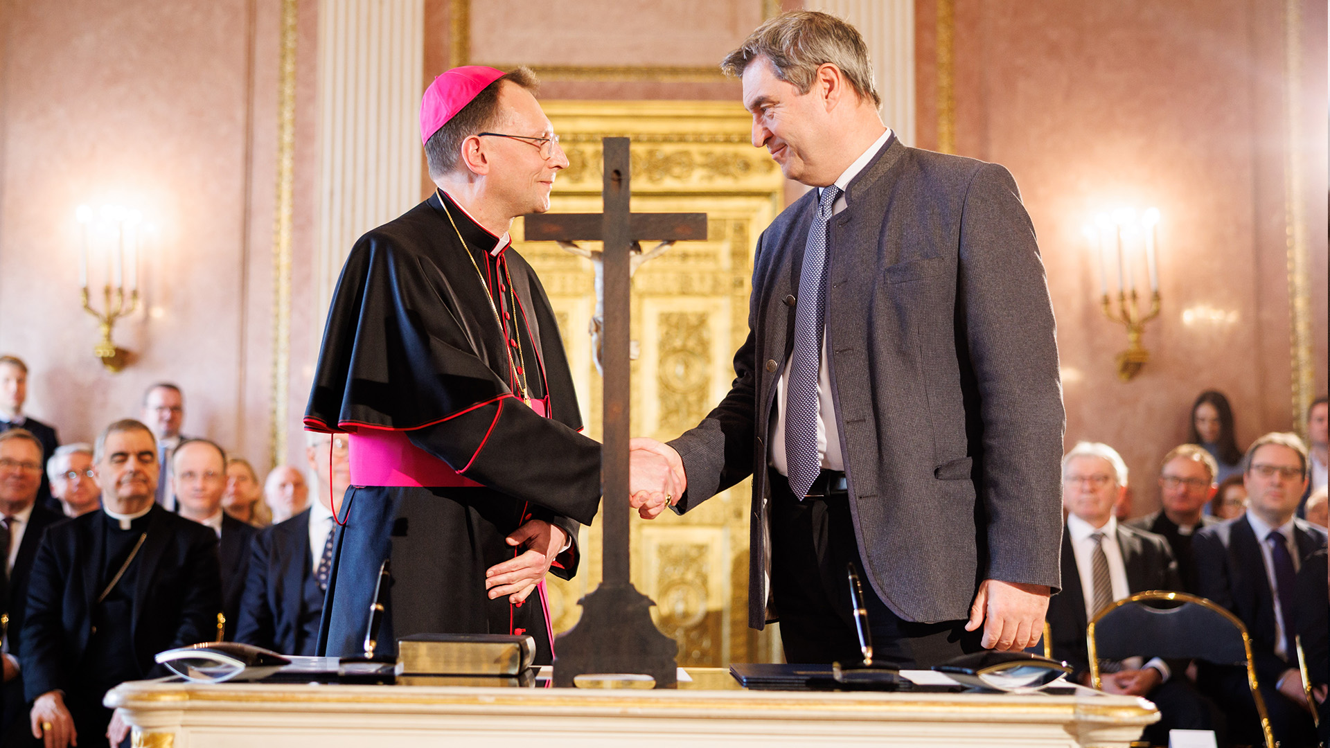 Vereidigung des künftigen Erzbischofs Herwig Gössl im Prinz-Carl-Palais in München Vereidigung